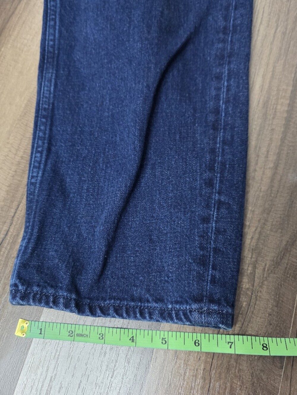 COS Dark Wash Arch Barrel Leg Rigid Denim High Rise Jeans Contemporary Modest.28 - Picture 7 of 9